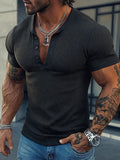 Heritage – Men's Waffle Knit Short-Sleeve Henley Shirt