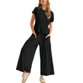 CHARLENE™ – Relaxed 2-Piece Smocked Top and Wide Leg Pants Set