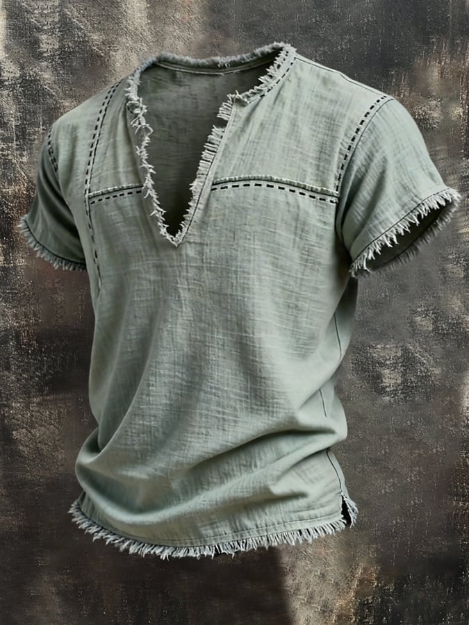Heritage – Relaxed Cotton-Linen Short-Sleeve Shirt