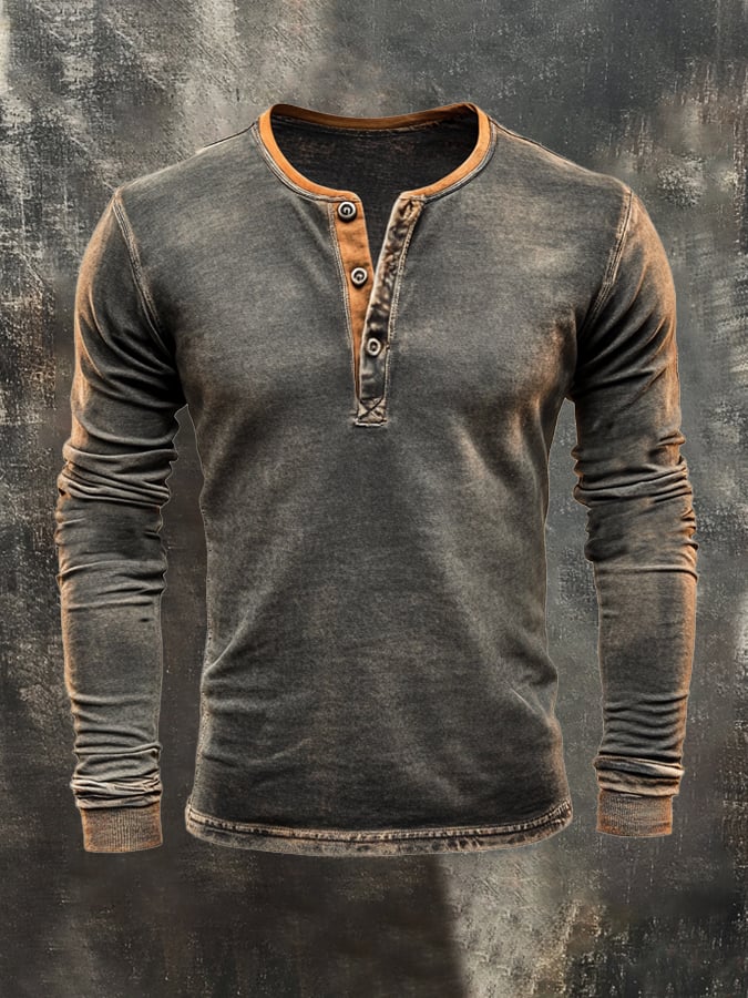 Heritage – Vintage Contrast Long Sleeve Tee
