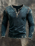 Heritage – Vintage Color Block Long-Sleeve Shirt
