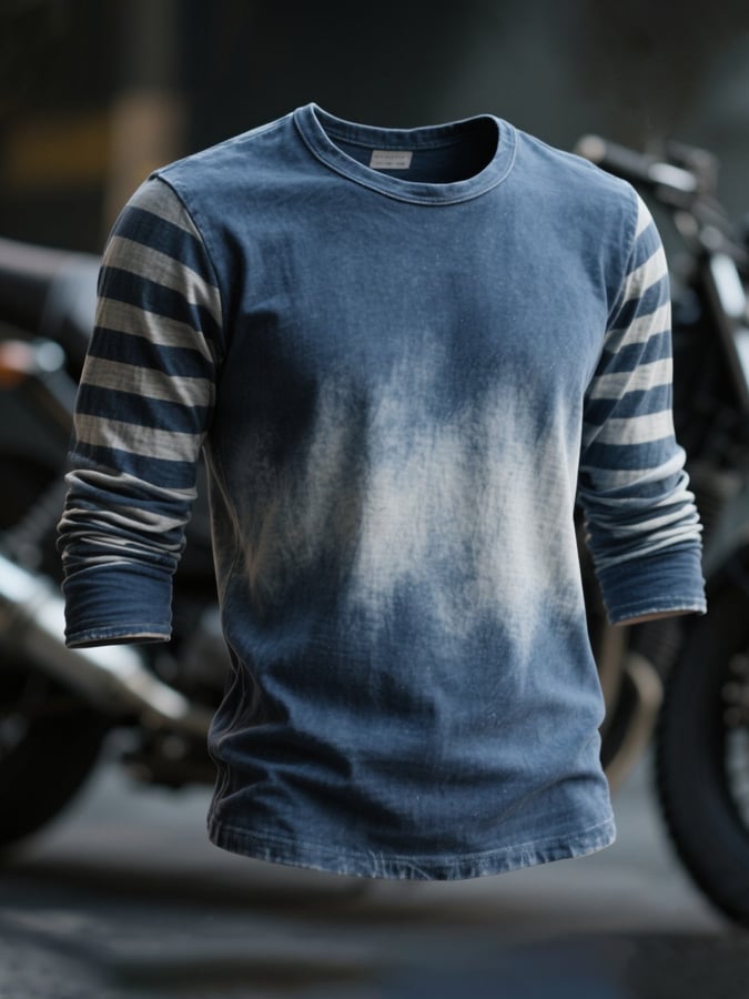 Heritage – Washed Striped Cotton Long Sleeve Tee