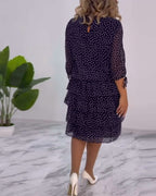 ELINA™ - Dotted Elegance Dress