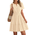 BLOSSOM™ – Boho V-Neck Mini Dress