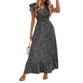CELESTINE™ – Floral Wrap Boho Midi Dress