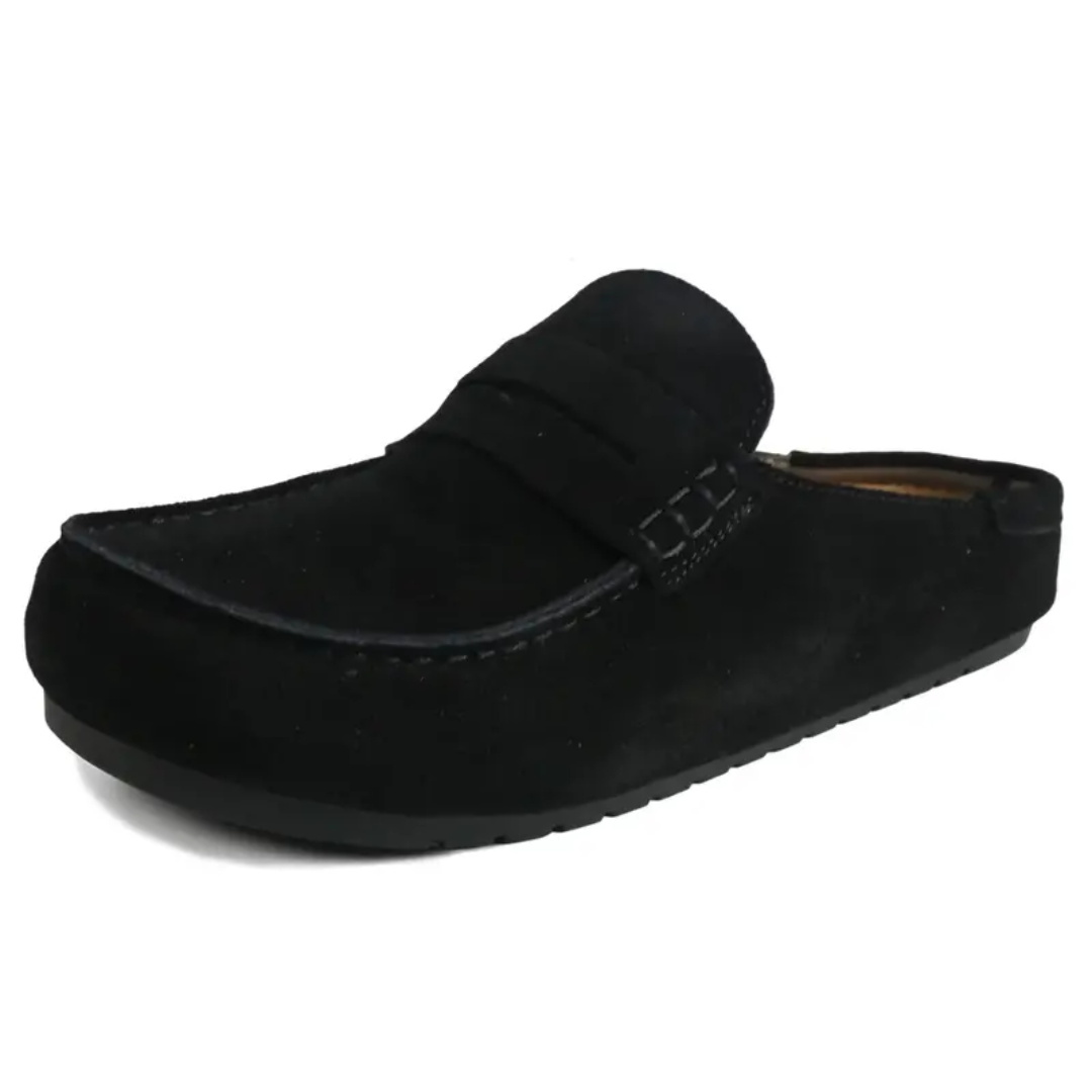 BIRDIE™ – Vintage Cork Footbed Loafer Clog Shoes