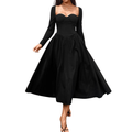 NICOLETTE™ – Sexy Open-Back Pleated Midi Dress
