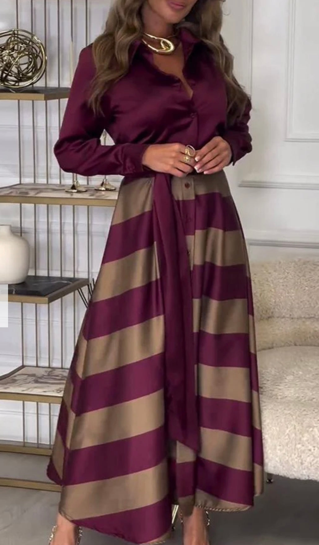CALISTA™ - Satin Stripe Dress