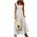 CORINNA™ – Patchwork Plaid Flared Midi Dress