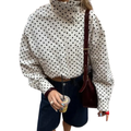 DARCY™ – Polka Dot Long Sleeve Jacket