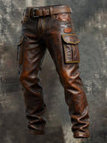 Heritage – Vintage Faux Leather Work Pants for Men