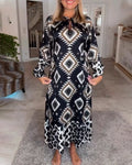 ZELLA™ - Luxe Geo Print Dress