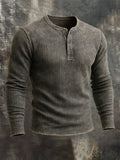 Heritage – Vintage Distressed Henley Shirt